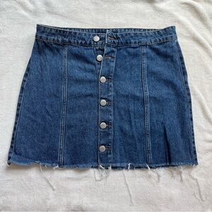 Aero Blue Denim Mini Skirt